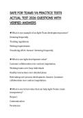 SAFE FOR TEAMS V6 PRACTICE TESTS ACTUAL TEST 2026 QUESTIONS WITH VERIFIED ANSWERS