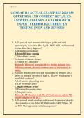 COMSAE 115 ACTUAL EXAM PREP 2026 150 QUESTIONS AND CORRECT DETAILED ANSWERS ALREADY A GRADED WITH EXPERT FEEDBACK &vert;CURRENTLY TESTING &vert; NEW AND REVISED