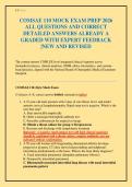 COMSAE 110 MOCK EXAM PREP 2026 ALL QUESTIONS AND CORRECT DETAILED ANSWERS ALREADY A GRADED WITH EXPERT FEEDBACK &vert;NEW AND REVISED