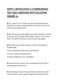 SAPPC CERTIFICATION 2 COMPREHENSIVE TEST 2026 QUESTIONS WITH SOLUTIONS GRADED A&plus;