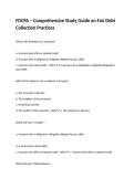 FDCPA &ndash; Comprehensive Study Guide on Fair Debt Collection Practices