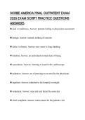 SCRIBE AMERICA FINAL OUTPATIENT EXAM 2026 EXAM SCRIPT PRACTICE QUESTIONS ANSWERS