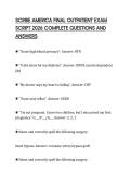 SCRIBE AMERICA FINAL OUTPATIENT EXAM SCRIPT 2026 COMPLETE QUESTIONS AND ANSWERS