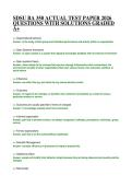 SDSU BA 350 ACTUAL TEST PAPER 2026 QUESTIONS WITH SOLUTIONS GRADED A&plus;