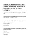 SDSU MIS 180 MEADER SPRING FINAL 2026 VERIFIED QUESTIONS AND ANSWERS WITH COMPLETE SOLUTIONS 100 PERCENT CORRECT A&plus;