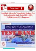 Radiologic Science for Technologists Bushong Test Bank & Complete Study Guide 2026 &vert; 100&percnt; Verified Answers &vert; A&plus; Guaranteed