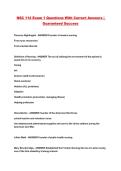 NSC 114 Exam 1 Questions With Correct Answers &vert; Guaranteed Success