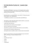Fair Debt Collection Practices Act &ndash; Complete Study Guide