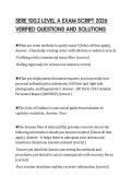 SERE 100&period;2 LEVEL A EXAM SCRIPT 2026 VERIFIED QUESTIONS AND SOLUTIONS
