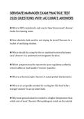 SERVSAFE MANAGER EXAM PRACTICE TEST 2026 QUESTIONS WITH ACCURATE ANSWERS