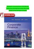 TEST BANK FOR CORPORATE FINANCE 13TH EDITION BY ROSS WESTERFIELD JAFFE JORDAN &ndash; FIN 301 COMPLETE ALL CHAPTERS WITH ANSWERS 