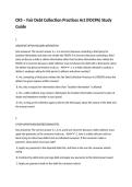 CR5 &ndash; Fair Debt Collection Practices Act &lpar;FDCPA&rpar; Study Guide