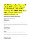 40 Hr RBT Training Cumulative Exam Cr  institute EXAM Questions & Answers  PLUS RATIONALES &vert; 100&percnt; Verified  solutions &vert; Latest UPDATE 2026&vert;&vert; PLUS  EXTRA Case-Based Scenario Exam &lpar;25  Questions&rpar; &vert;&vert; BRAND NEW&excl;&excl;&excl; 