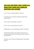 SKILLSUSA QUIZ BOWL FINAL PAPER 2026 EXAM STUDY GUIDE WITH COMPLETE QUESTIONS AND ANSWERS