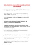 EMS 1022 FINAL EXAM QUESTIONS WITH ANSWERS 100&percnt; VERIFIED 