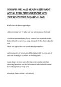 SKIN HAIR AND NAILS HEALTH ASSESSMENT ACTUAL EXAM PAPER QUESTIONS WITH VERIFIED ANSWERS GRADED A&plus; 2026
