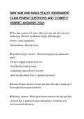 SKIN HAIR AND NAILS HEALTH ASSESSMENT EXAM REVIEW QUESTIONS AND CORRECT VERIFIED ANSWERS 2026