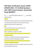 AFIP Basic Certification Course LATEST  UPDATE 2026 &vert; 151 Verified Questions  with 100&percnt; Correct Answers&comma; Guaranteed  Pass&vert;&vert; NEWEST&excl;&excl;