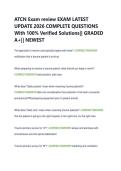 ATCN Exam review EXAM LATEST  UPDATE 2026 COMPLETE QUESTIONS  With 100&percnt; Verified Solutions&vert;&vert; GRADED  A&plus;&vert;&vert; NEWEST