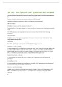 BIL150 - Van Dyken Exam3 questions and answers 