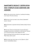 SMARTSHEETS PRODUCT CERTIFICATION 2026 COMPLETE EXAM QUESTIONS AND ANSWERS