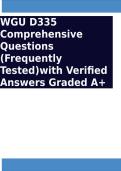 WGU D335 Comprehensive Questions &lpar;Frequently Tested&rpar;with Verified Answers Graded A&plus;