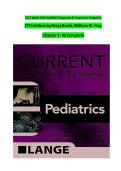 CURRENT DIAGNOSIS & TREATMENT PEDIATRICS 27TH EDITION BUNIK TEST BANK &ndash; PED 201 COMPLETE CHAPTERS 1-46 WITH ANSWERS 