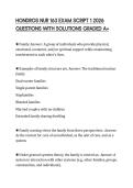 HONDROS NUR 163 EXAM SCRIPT 1 2026 QUESTIONS WITH SOLUTIONS GRADED A&plus;