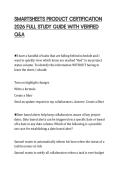 SMARTSHEETS PRODUCT CERTIFICATION 2026 FULL STUDY GUIDE WITH VERIFIED Q&A