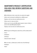 SMARTSHEETS PRODUCT CERTIFICATION 2026 HIGH-YIELD REVIEW QUESTIONS AND ANSWERS
