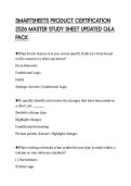 SMARTSHEETS PRODUCT CERTIFICATION 2026 MASTER STUDY SHEET UPDATED Q&A PACK