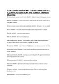 TDLR LASH EXTENSION WRITTEN TEST BANK 2026&sol;2027  FULLY SOLVED QUESTIONS AND CORRECT ANSWERS  GRADED A&plus; 