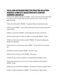 TDLR LASH EXTENSION WRITTEN PRACTICE SOLUTION  2026&sol;2027 COMPLETE QUESTIONS WITH VERIFIED  ANSWERS GRADED A&plus;