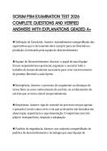 SCRUM PSM EXAMINATION TEST 2026  COMPLETE QUESTIONS AND VERIFIED  ANSWERS WITH EXPLANATIONS GRADED A&plus;