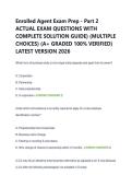 Enrolled Agent Exam Prep - Part 2  ACTUAL EXAM QUESTIONS WITH  COMPLETE SOLUTION GUIDE&rpar; &lpar;MULTIPLE  CHOICES&rpar; &lpar;A&plus; GRADED 100&percnt; VERIFIED&rpar;  LATEST VERSION 2026 