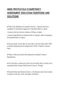 SNHD PROTOCOLS COMPETENCY ASSESSMENT 2026 EXAM QUESTIONS AND SOLUTIONS