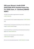 EOR exam Women's health EXAM  QUESTIONS WITH Detailed Answer Key  For &lpar;2026&rpar; Exam&comma; A&plus; Solutions&vert;&vert; BRAND  NEW&excl;&excl;&excl;