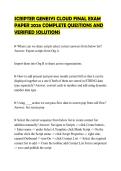 SCRIPTER GENESYS CLOUD FINAL EXAM  PAPER 2026 COMPLETE QUESTIONS AND  VERIFIED SOLUTIONS