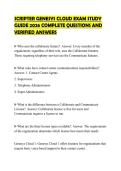 SCRIPTER GENESYS CLOUD EXAM STUDY  GUIDE 2026 COMPLETE QUESTIONS AND  VERIFIED ANSWERS