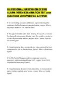 S95 PERSONAL SUPERVISION OF FIRE  ALARM SYSTEM EXAMINATION TEST 2026  QUESTIONS WITH VERIFIED ANSWERS 