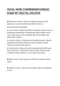 SOCIAL WORK COMPREHENSIVE BUNDLED EXAMS SET 2026 FULL SOLUTION