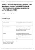 Alberta Commissioner for Oaths test 2026 Exam Questions & Answers Test QUESTIONS AND VERIFIED SOLUTIONS &vert;2026&vert; ELABORATED &DETAILED ANSWERS&excl;&excl;