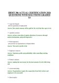 HRMT 386 ACTUAL CERTIFICATION 2026 QUESTIONS WITH SOLUTIONS GRADED A&plus;