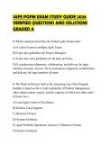 SAFE POPM EXAM STUDY GUIDE 2026  VERIFIED QUESTIONS AND SOLUTIONS  GRADED A