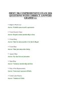 HRMT 386 COMPREHENSIVE EXAM 2026 QUESTIONS WITH CORRECT ANSWERS GRADED A&plus;