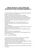 HRMT 386 FINAL TEST PAPER 2026 QUESTIONS WITH ANSWERS GRADED A&plus;