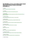 HUMB1000 ACTUAL EXAMINATION TEST 2026 QUESTIONS WITH ANSWERS GRADED A&plus;