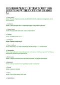 HUMB1000 PRACTICE TEST SCRIPT 2026 QUESTIONS WITH SOLUTIONS GRADED A&plus;