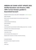 NEBOSH IGC EXAM LATEST UPDATE 2026  Verified Questions and Answers &vert; With  100&percnt; Correct Answers graded A&plus;  Guaranteed Success&excl;&excl; 