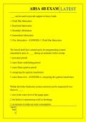 ABSA 4B EXAM  QUESTIONS AND ANSWERS 2026